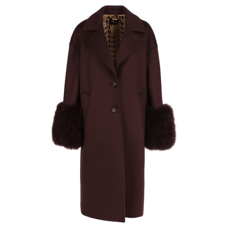 Blumarine Single-breasted Two-Button Wool Coat 40