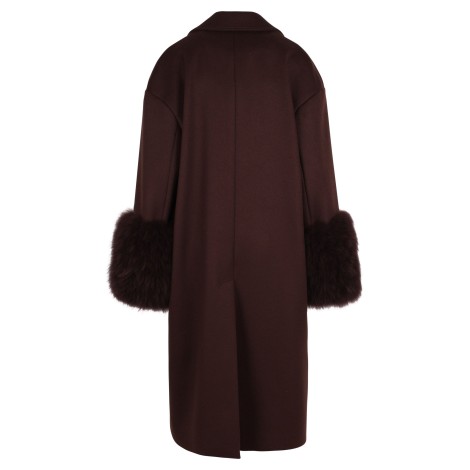 Blumarine Single-breasted Two-Button Wool Coat 40