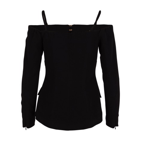 Blumarine Off Shoulder Viscose Jacket 44