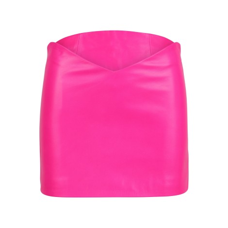 The Attico 'Lea' Asymmetrical-Waist Mini Skirt 40