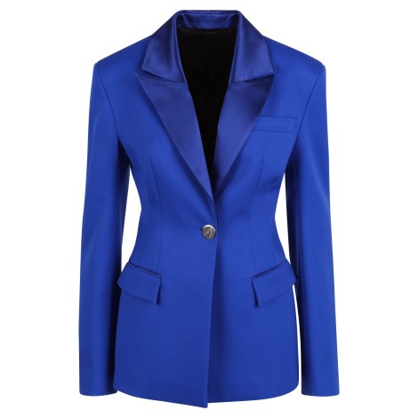 The Attico 'Blue' Single-Breasted Blazer 42