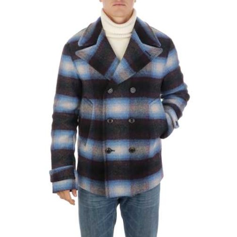 BROOKSFIELD | Men's Checked Wool Peacoat