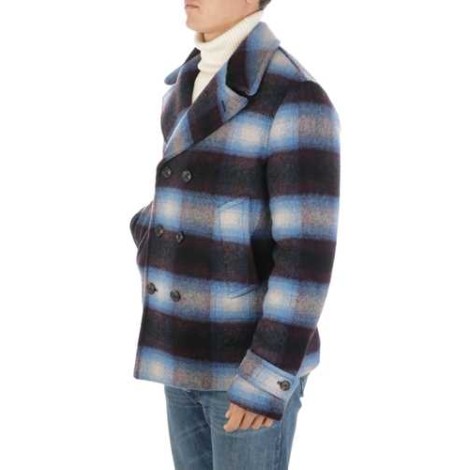 BROOKSFIELD | Men's Checked Wool Peacoat