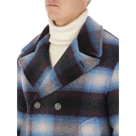 BROOKSFIELD | Men's Checked Wool Peacoat