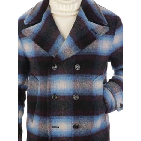 BROOKSFIELD | Men's Checked Wool Peacoat