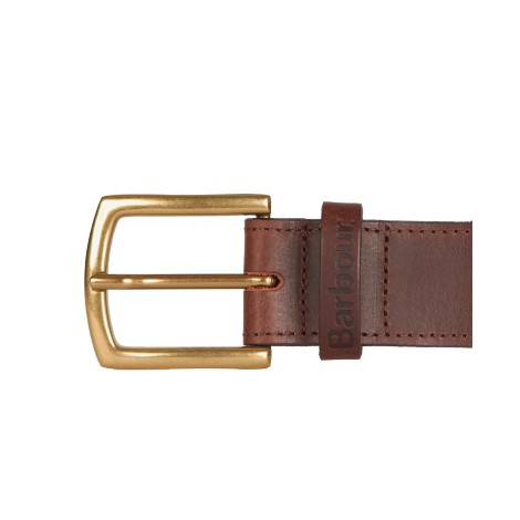 BARBOUR tartan piped belt