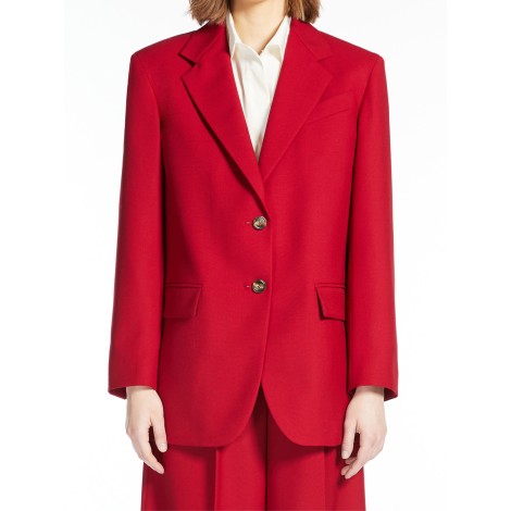 MAX MARA WEEKEND BLAZER FUTURA IN LANA ROSSA 50460126600014