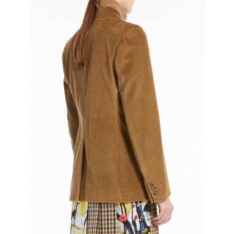 MAX MARA WEEKEND BLAZER AFONA IN VELLUTO MARRONE  50460223600006