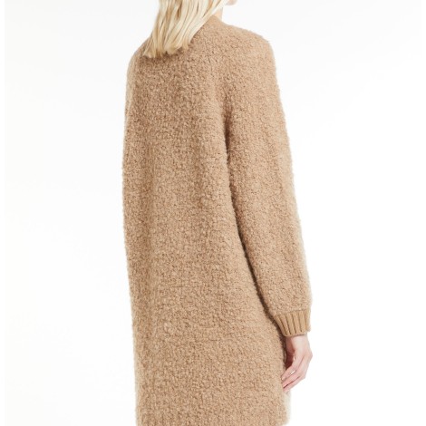 MAX MARA WEEKEND CARDIGAN ENFASI IN BOUCLE' DI ALPACA BEIGE 53160129600001