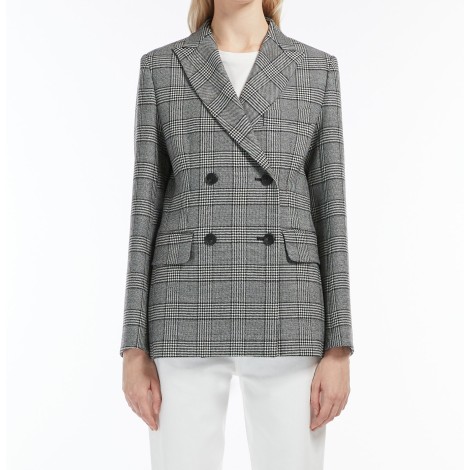 MAX MARA WEEKEND BLAZER BRONTE IN BATAVIA DI LANA NERA 50460529600001