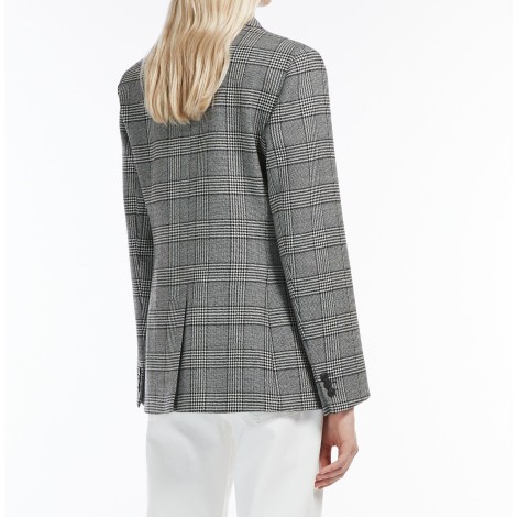 MAX MARA WEEKEND BLAZER BRONTE IN BATAVIA DI LANA NERA 50460529600001