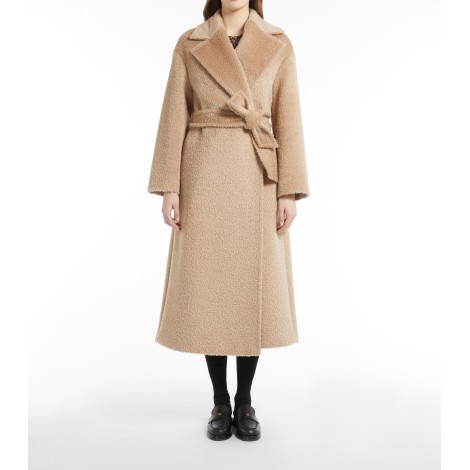 MAX MARA STUDIO CAPPOTTO FEBE IN ALPACA E LANA CAMMELLO 60160123600004