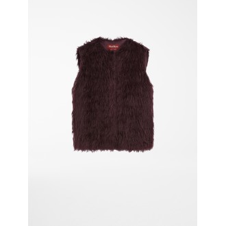 MAX MARA STUDIO GILET BOLIVIA IN ALPACA VIOLA 62760123600004