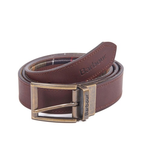 BARBOUR reversible tartan leather belt