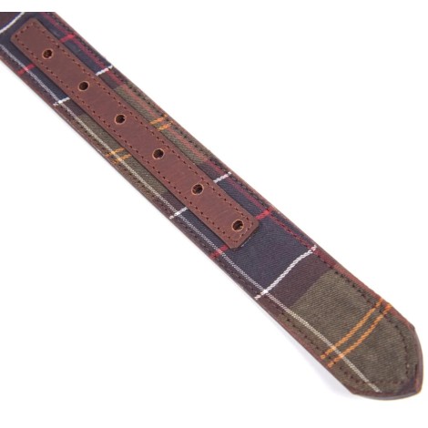 BARBOUR reversible tartan leather belt