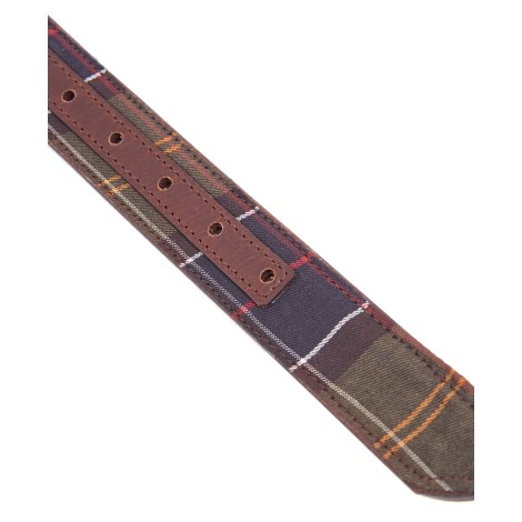 BARBOUR reversible tartan leather belt