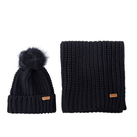 BARBOUR set cappello e sciarpa