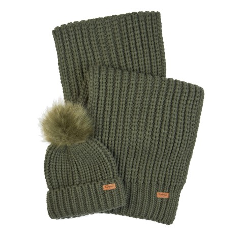 BARBOUR set cappello e sciarpa