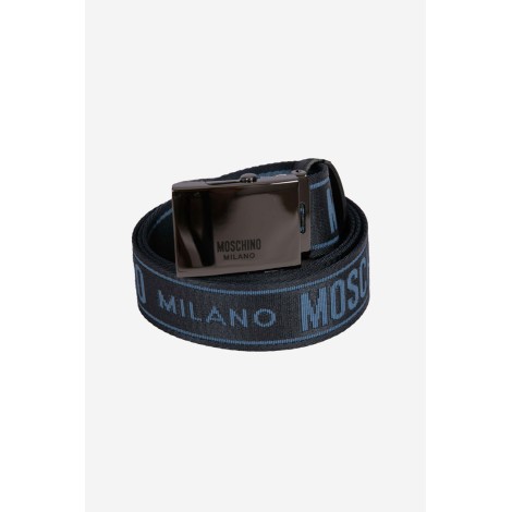 MOSCHINO Cintura con logo jacquard