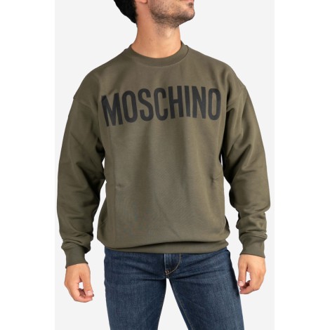 MOSCHINO Felpa in cotone con logo Moschino