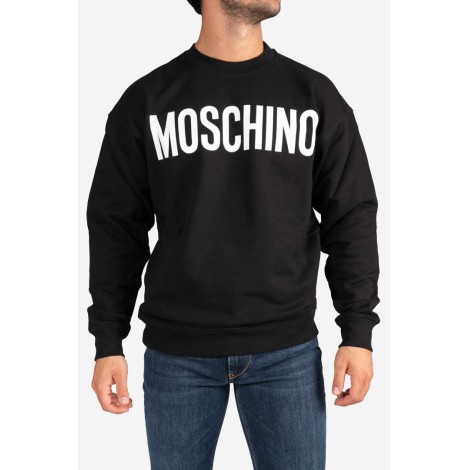 MOSCHINO Felpa in cotone con logo Moschino