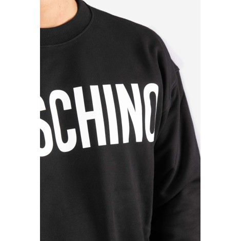 MOSCHINO Felpa in cotone con logo Moschino