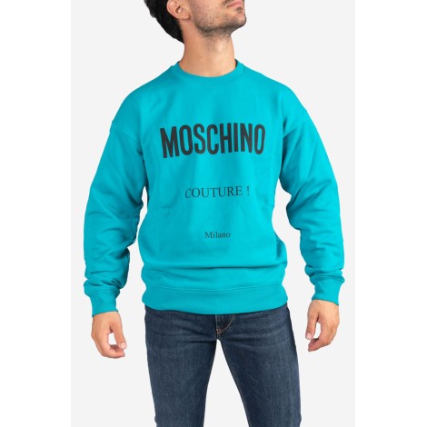 MOSCHINO Felpa in cotone con logo