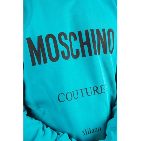 MOSCHINO Felpa in cotone con logo