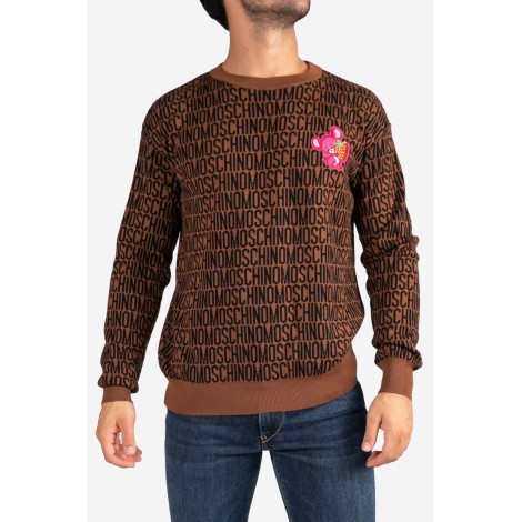 MOSCHINO Pullover in lana illustrated animals