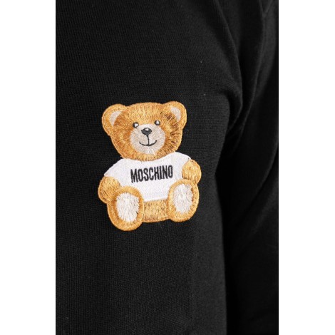 MOSCHINO Pullover in lana con Teddy Bear