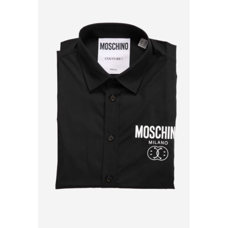 MOSCHINO Camicia con logo Double Question Mark<BR/>