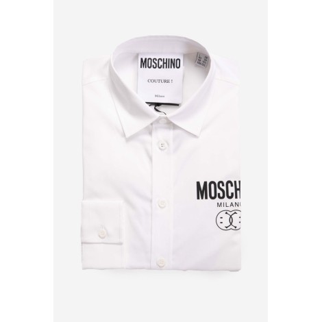 MOSCHINO Camicia con logo Double Question Mark<BR/>