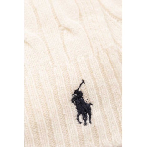 POLO RALPH LAUREN Sciarpa in lana e cashmere a trecce