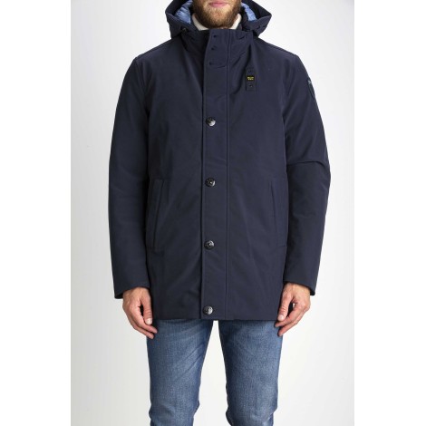 LONG DOWN JACKET IN GABARDINE HANK