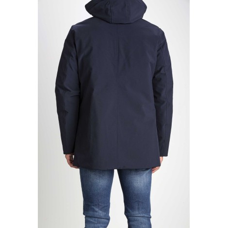 LONG DOWN JACKET IN GABARDINE HANK