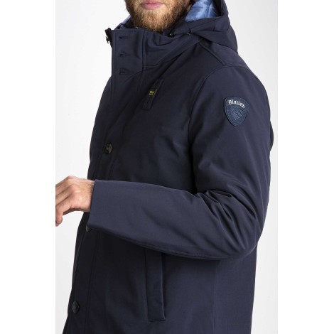 LONG DOWN JACKET IN GABARDINE HANK