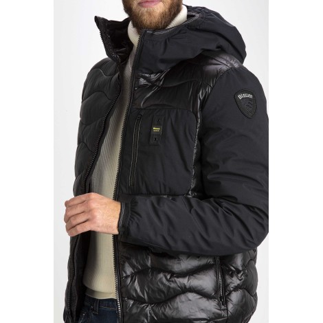 NIXON NYLON AND NEOPRENE DOWN JACKET WIT