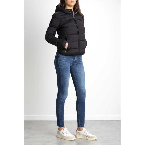 STRETCH DOWN JACKET WITH CAP