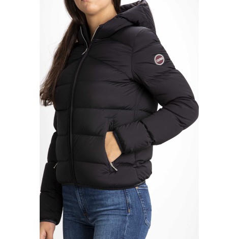 STRETCH DOWN JACKET WITH CAP