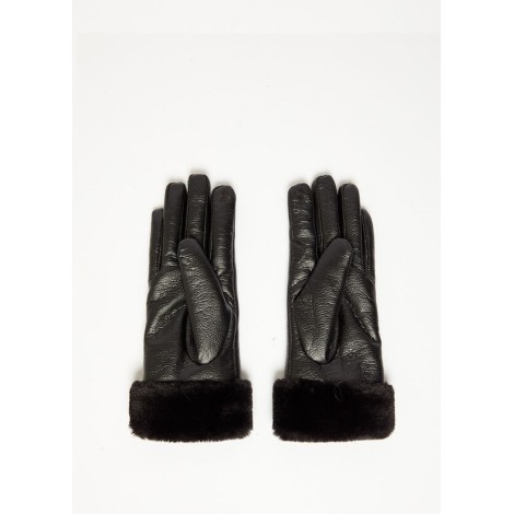 GLOVE WITH FUR FAKE EDGE