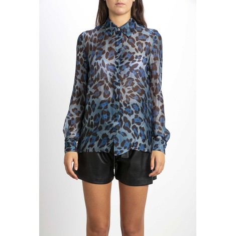 Animal shirt in chiffon