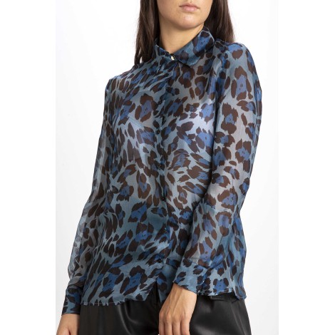 Animal shirt in chiffon