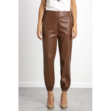 Trousers in coated fabric