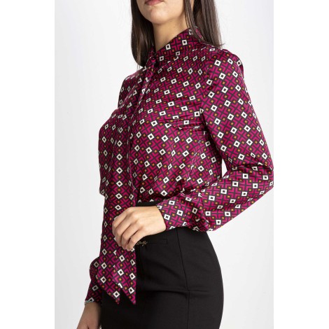 Shirt with geometric print