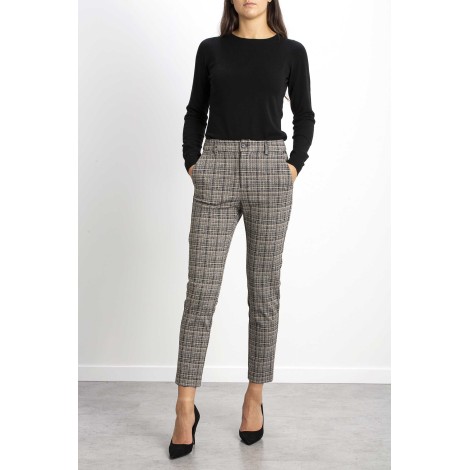 Jacquard check pants