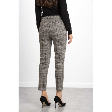 Jacquard check pants