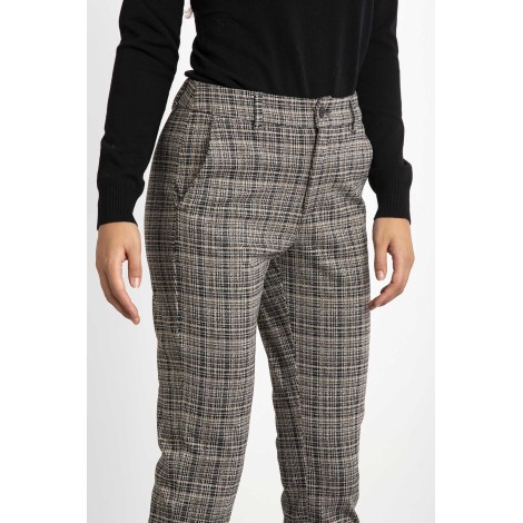 Jacquard check pants