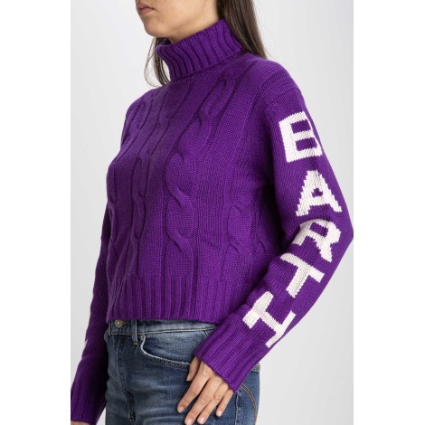 High neck sweater braided Saint