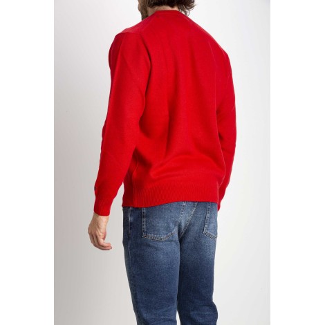 Men's Red Sweater Printing Gin-Gle Bells