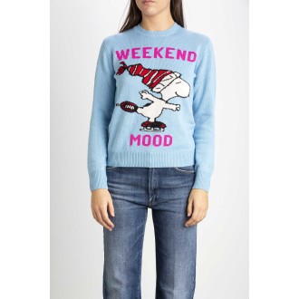 Women's sweater with Snoopy print